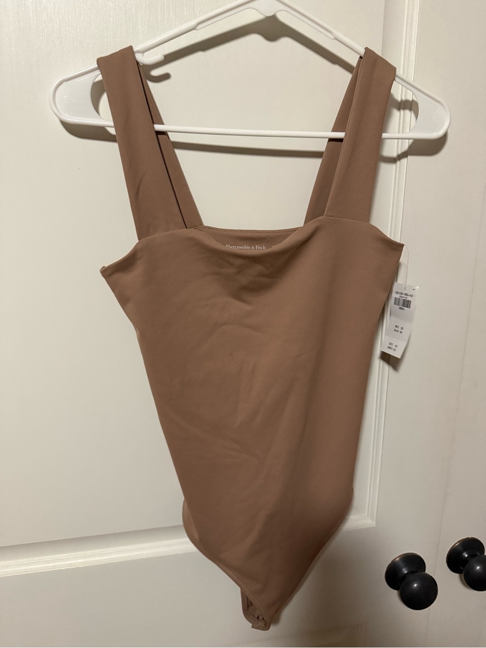 Abercrombie & Fitch Women's Scoop Neck Tank Bodysuit - Brown | SM | NWT